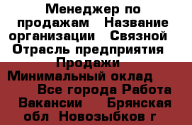 Менеджер по продажам › Название организации ­ Связной › Отрасль предприятия ­ Продажи › Минимальный оклад ­ 25 000 - Все города Работа » Вакансии   . Брянская обл.,Новозыбков г.